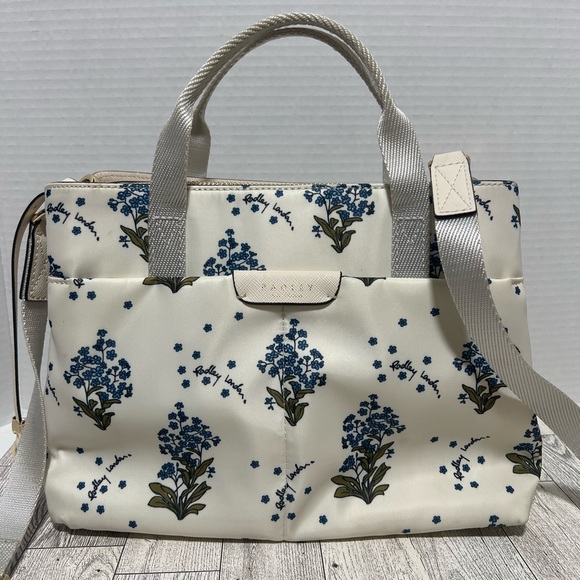 RADLEY LONDON Handbags - RADLEY LONDON Chalk & Blue Maple Cross Forget Me Not Crossbody bag
